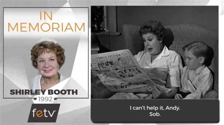 What did Shirley Booth die of?