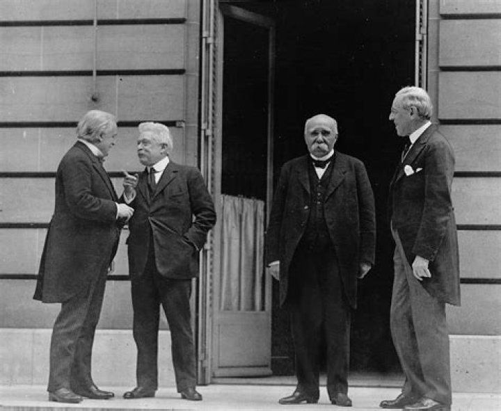 What did Wilson Lloyd George and Clemenceau want from the Treaty of Versailles?