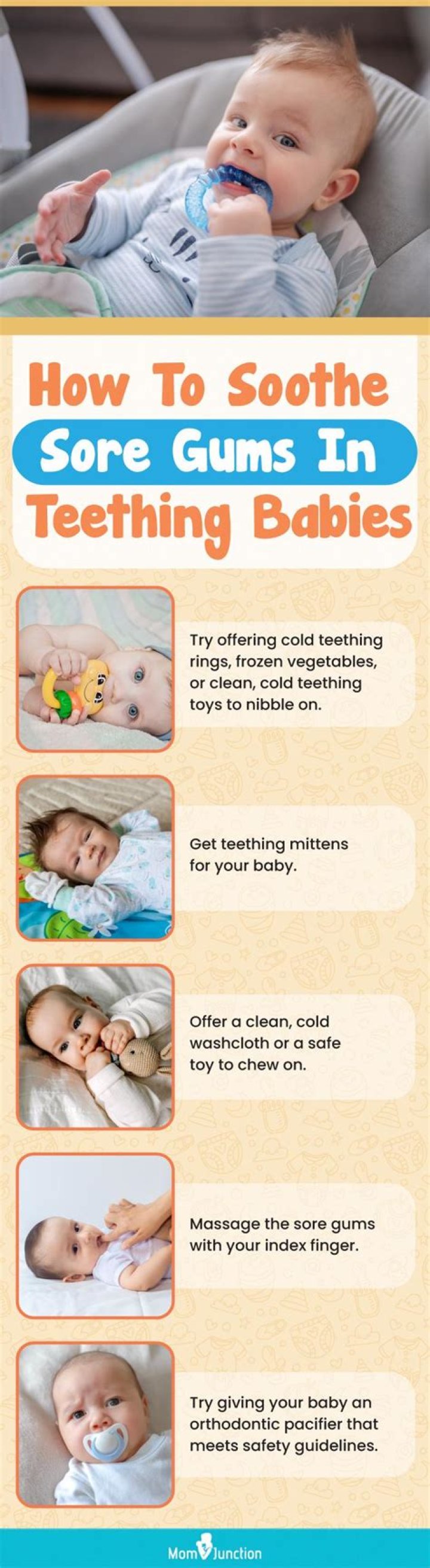 What do baby's gums look like when teething?
