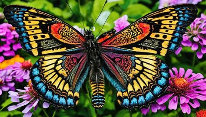 What do butterflies symbolize in art?