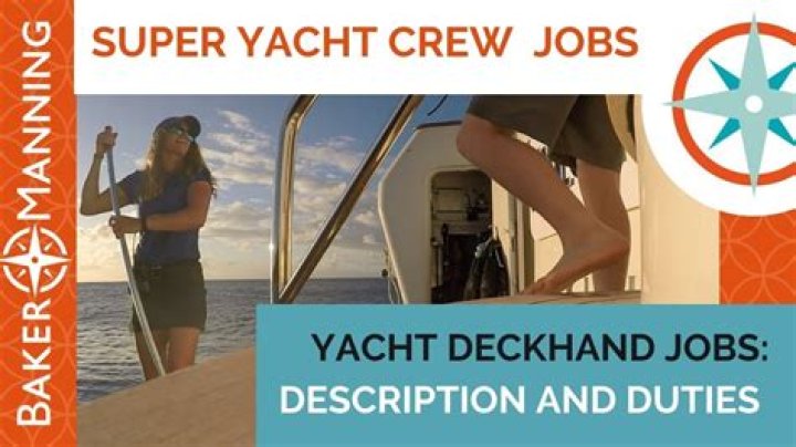 What do deckhands do on a barge?