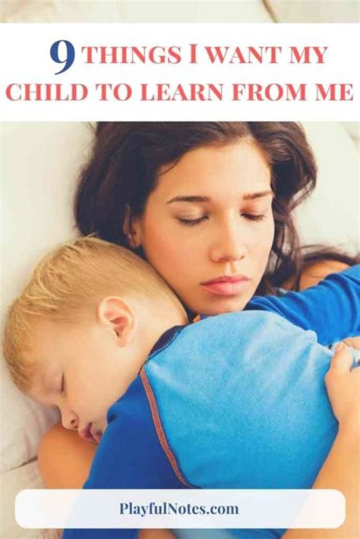 What do I want my child to learn?
