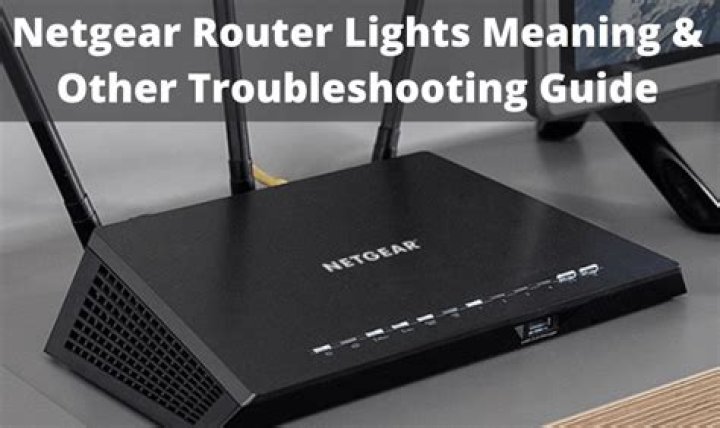 What do the lights on Netgear router mean?