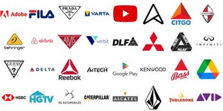 What do triangles represent in logos?