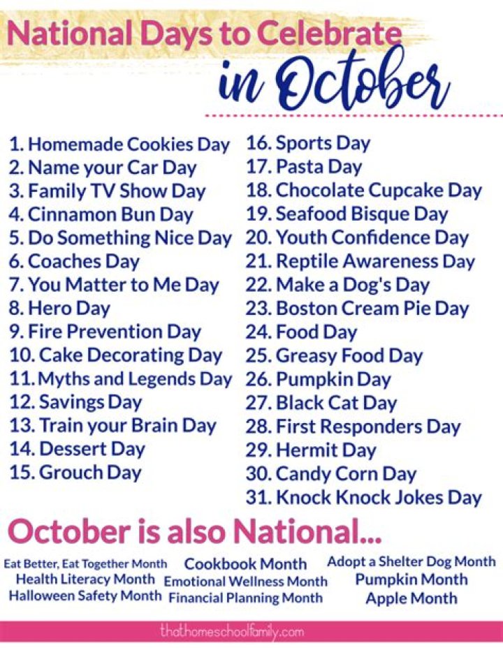 What do we celebrate on October 23?