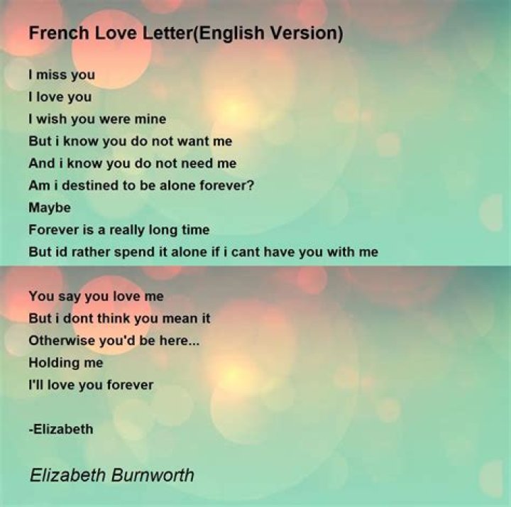 What do you call a French love letter?