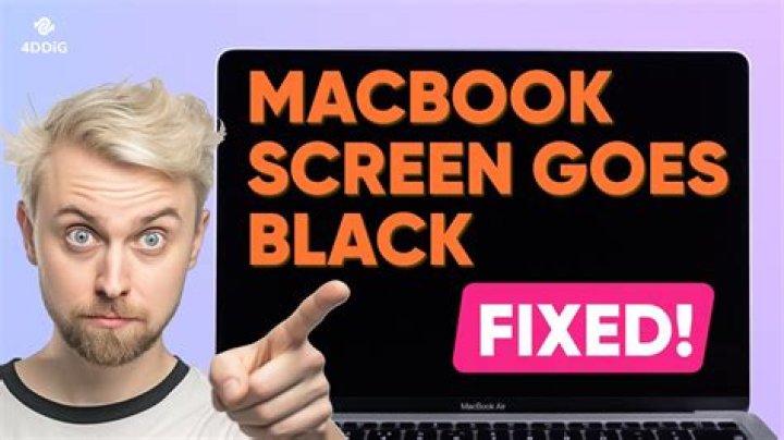 What do you do when your Apple screen goes black?