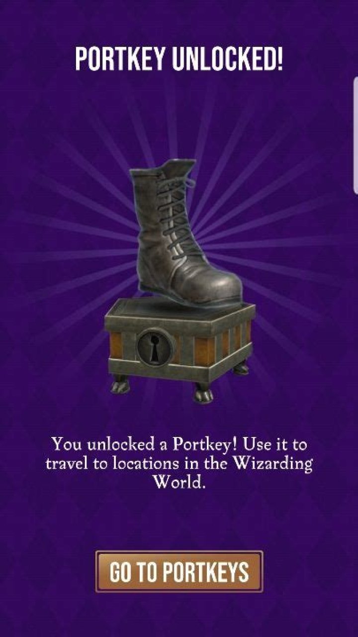 What do you do with Portkeys in Wizards unite?