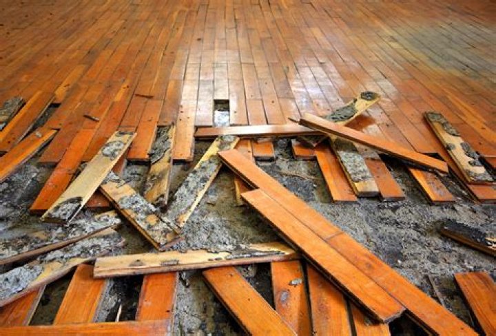 What do you do with water damaged wood floors?
