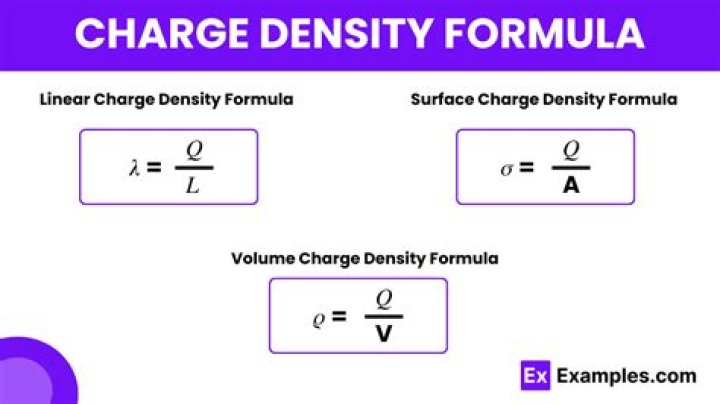 What do you mean by charge density?