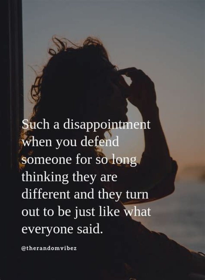 What do you say to a disappointed friend?
