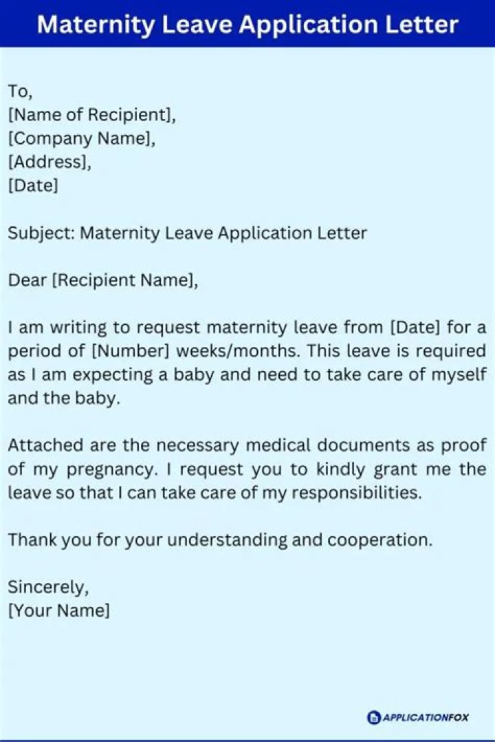 What documents are required for maternity leave?