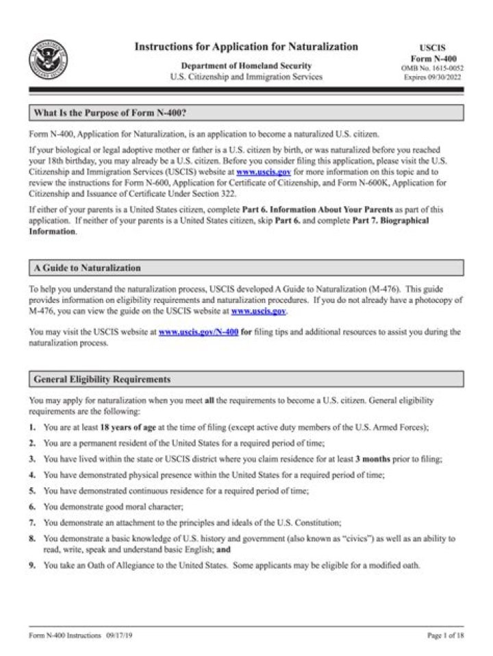 What documents do I need to send with Form N 400?