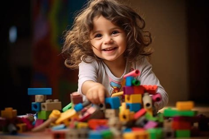 What does a child learn from building blocks?
