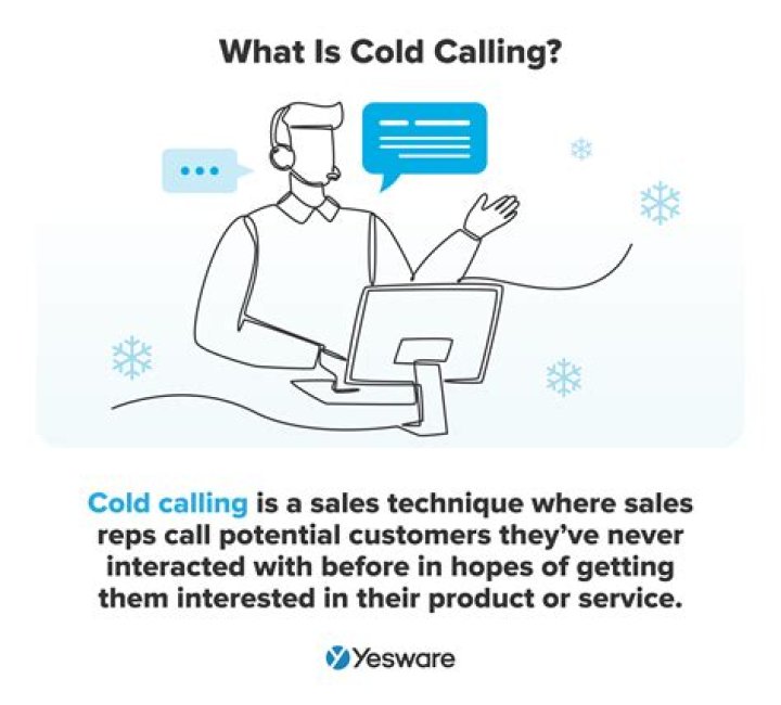What does a cold call refer to?