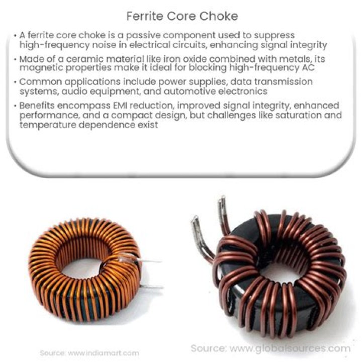 What does a ferrite choke do?