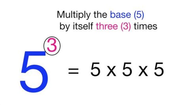 What does a small number above a number mean?