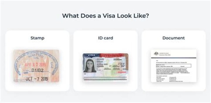 What does a visa look like in a passport?