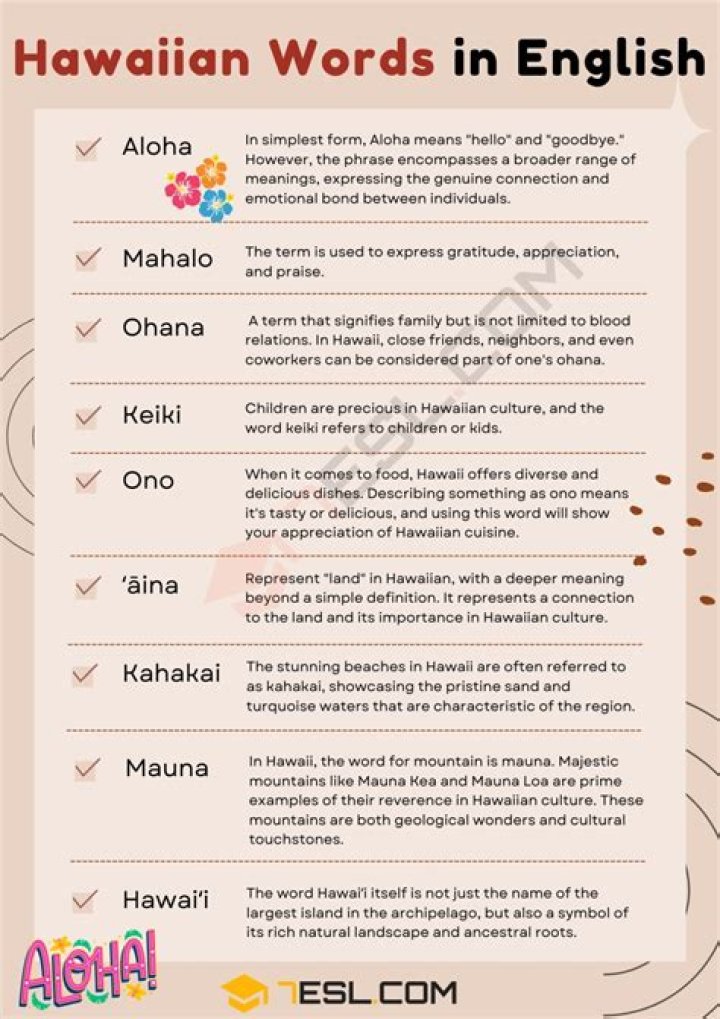 What does Alea mean in Hawaiian?