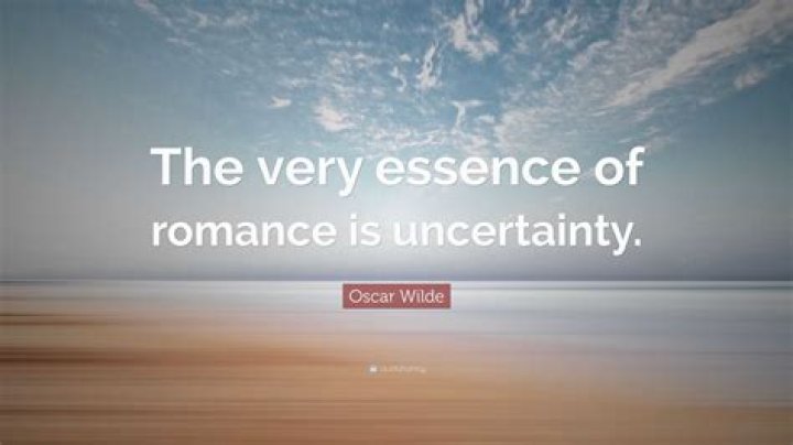 What does Algernon mean when he says the very essence of romance is uncertainty?
