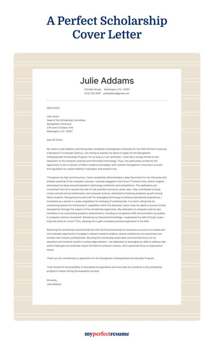 What does an academic scholarship cover?