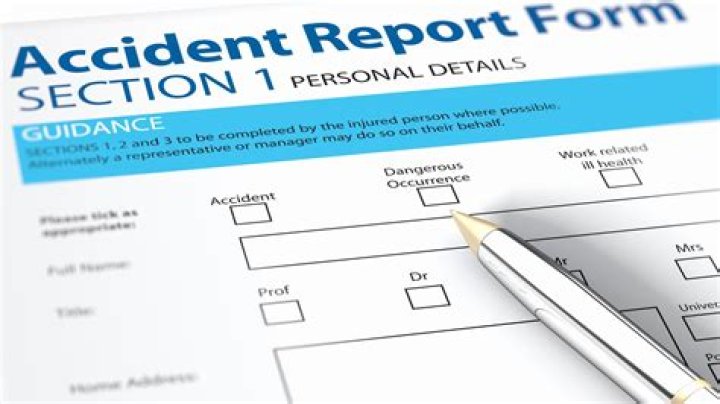 What does an accident report contain?
