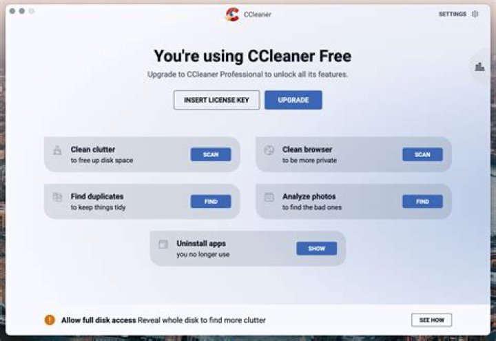 What does CCleaner hibernate do?