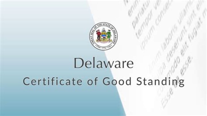 What does ceased good standing mean in Delaware?