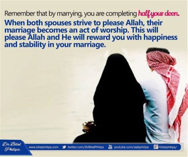 What does completing half your deen mean?