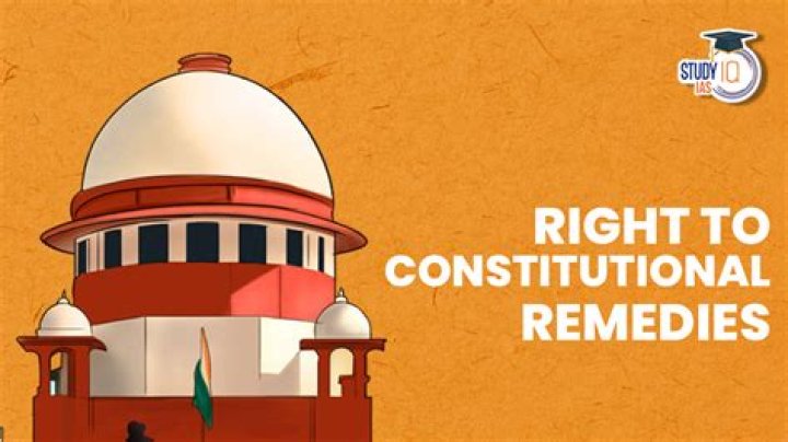 What does constitutional remedy mean?