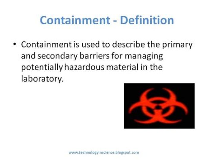 What does containment mean in this standard?