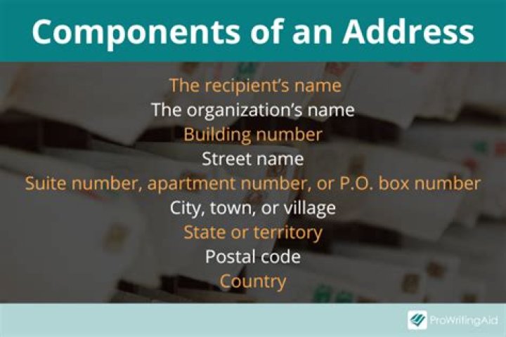 What does court mean in an address?