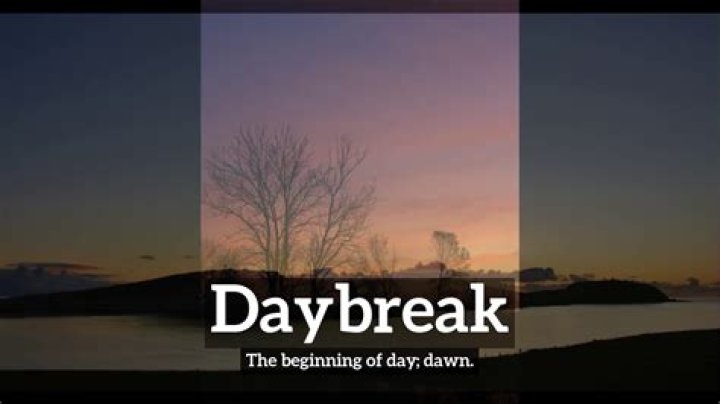 What does daybreak symbolize?