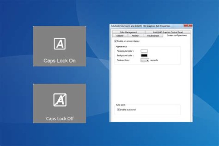 What does Enable Caps Lock do?