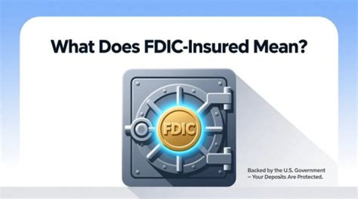 What does FDIC insured mean?