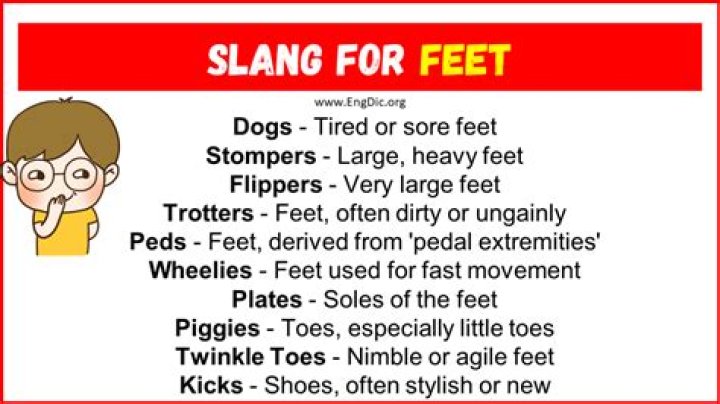 What does feet mean in slang?