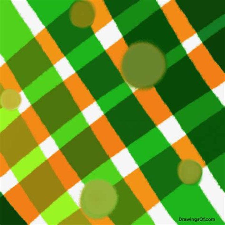 What does green and orange represent?