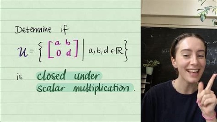 What does it mean to be closed under multiplication?