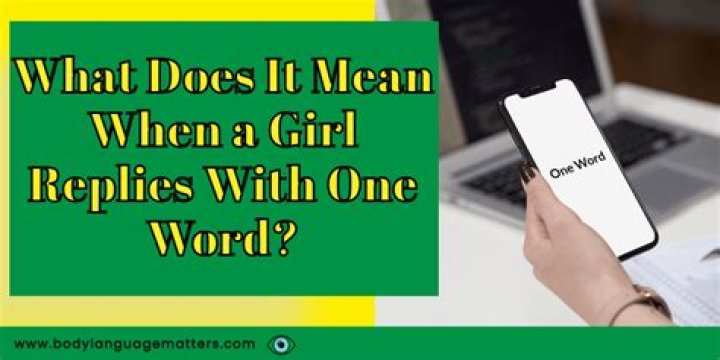 What does it mean when a girl replies with hi?