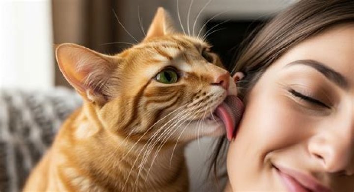 What does it mean when a kitten licks you?