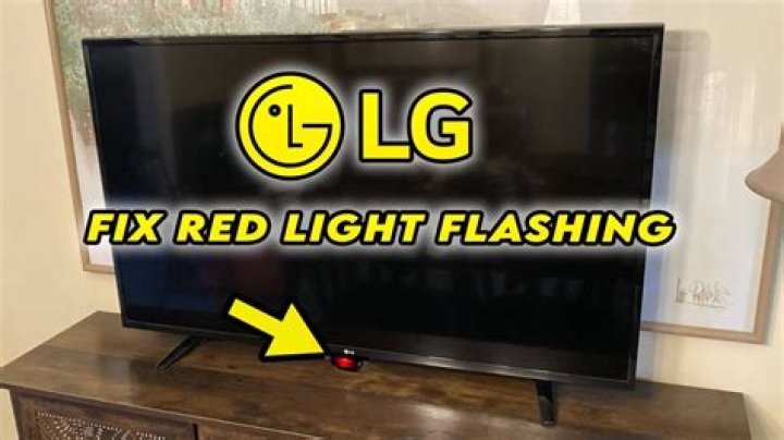 What does it mean when your LG TV is blinking?