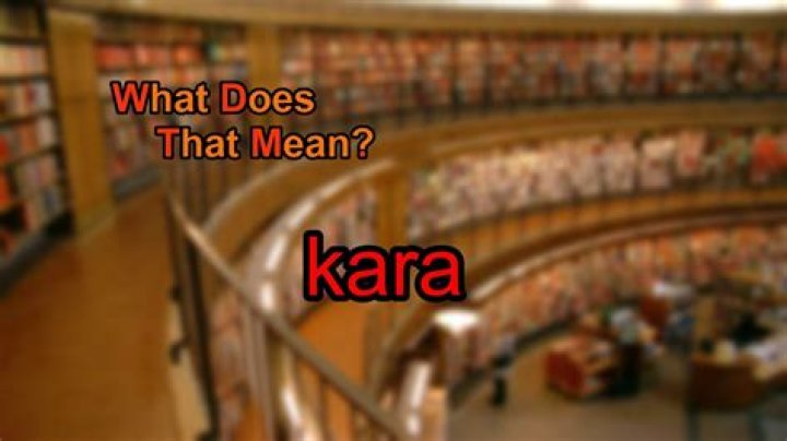 What does Kara mean in Greek?