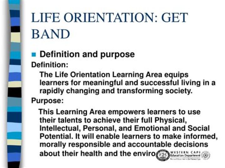 What does life orientation mean?