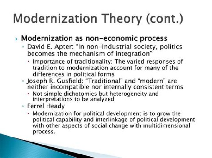 What does modernization theory mean?