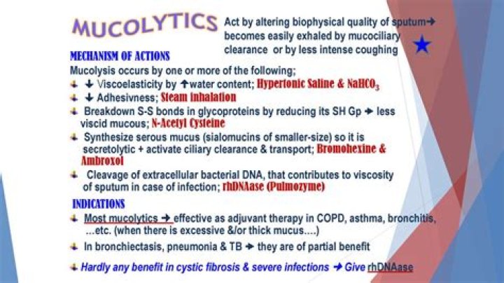 What does mucolytic mean?