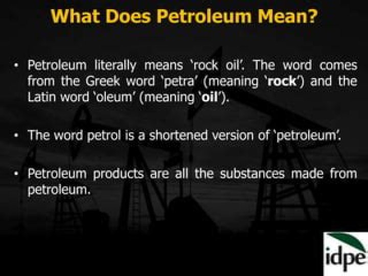 What does petroleum mean in Latin?