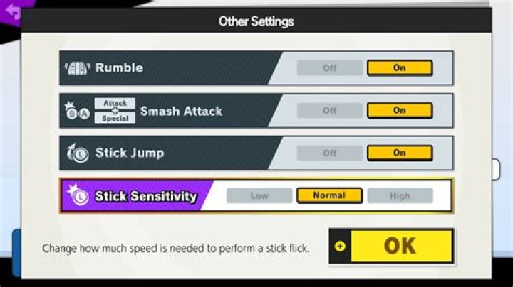 What does stick sensitivity to smash Ultimate?