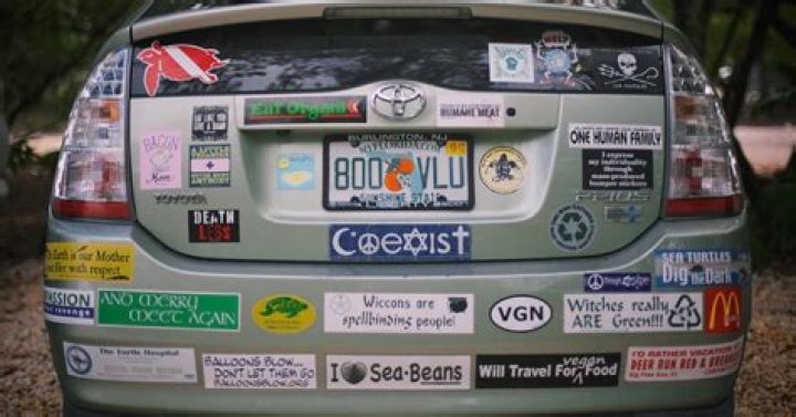 What does the bumper sticker?