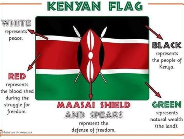 What does the Kenya flag stand for?