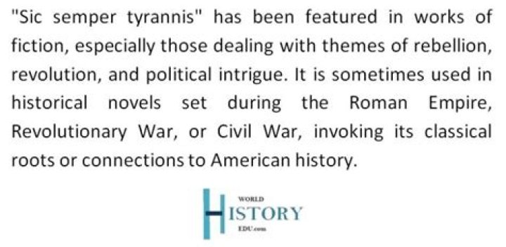 What does the phrase Sic Semper Tyrannis mean?